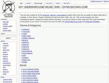 Tablet Screenshot of diymusicwiki.com